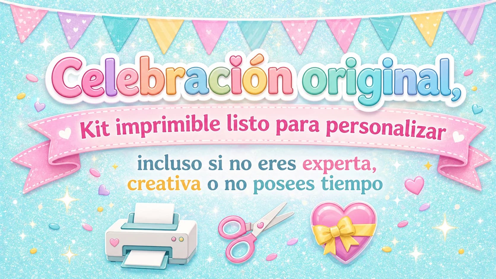 Celebración original — Pack imprimible listo para personalizar