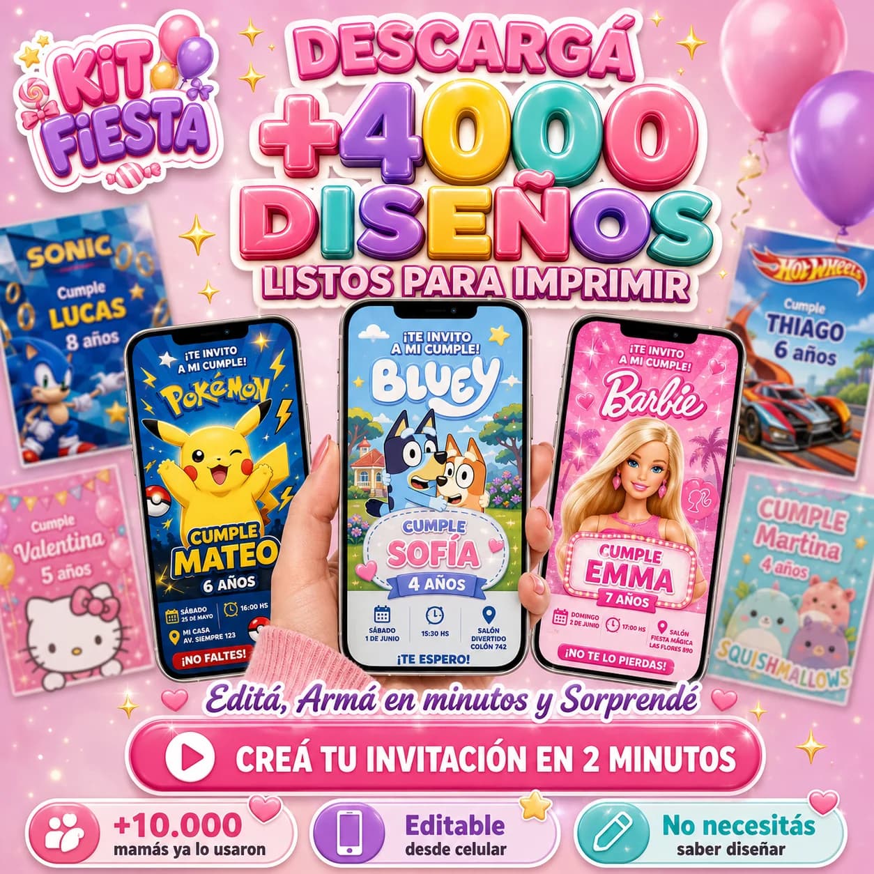 +400 Invitaciones Digitales