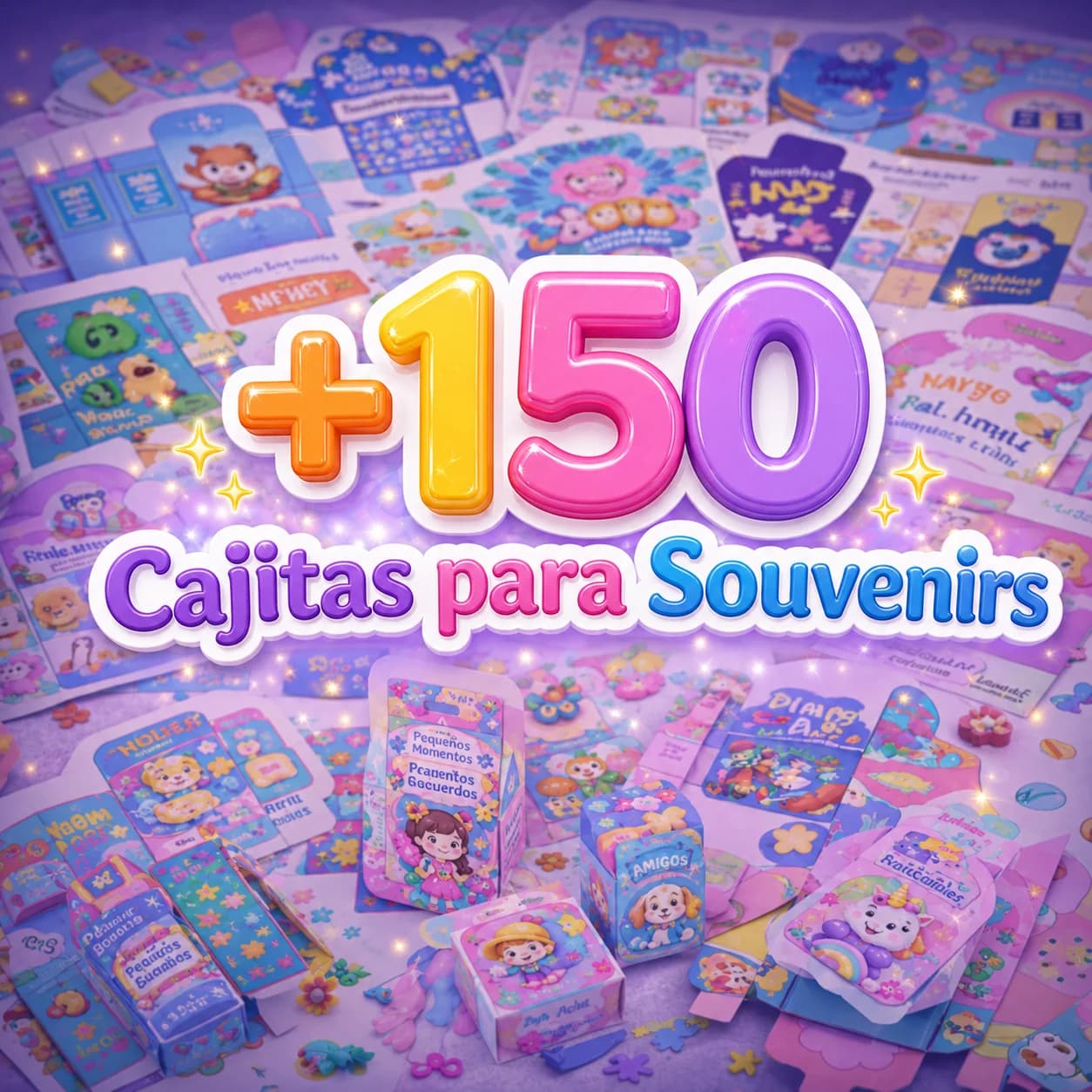 +150 Cajitas para Souvenirs